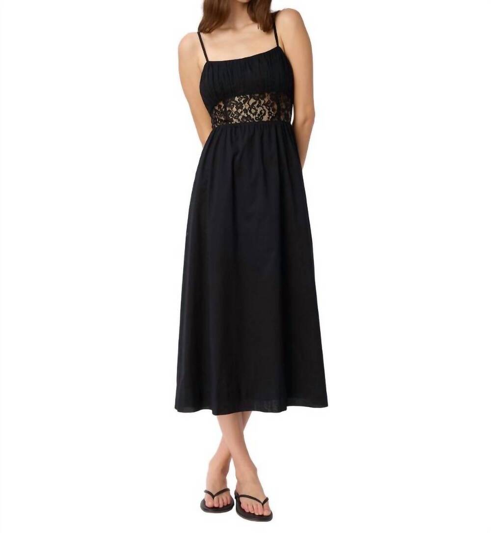 NEW CAMI NYC octavia cotton dress in black